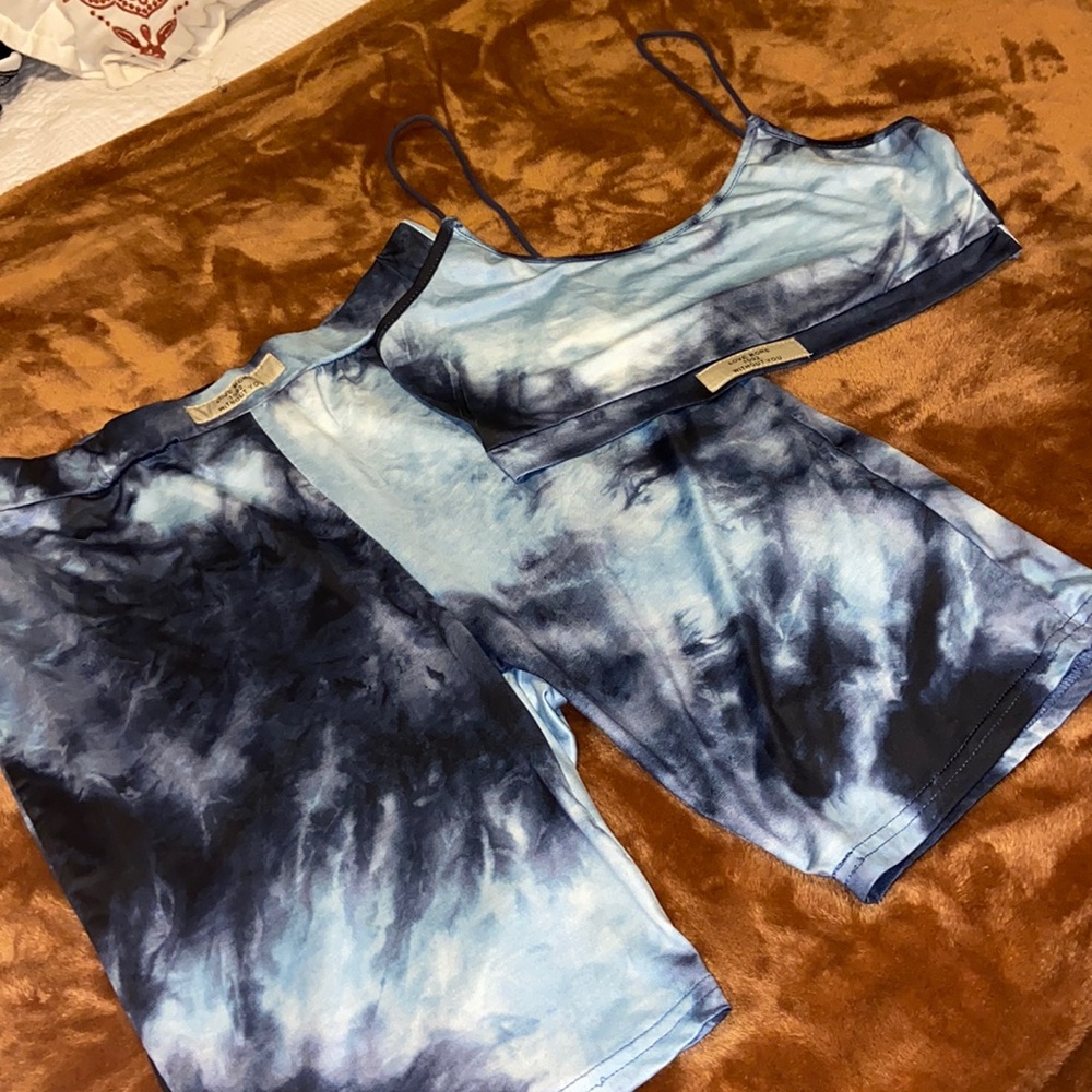 Shein blue 2 piece set.